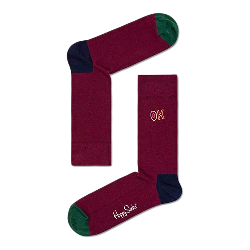 Happy Socks Embroidery Ok Sock 65396101