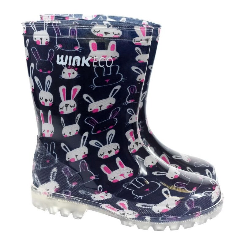 JOHN-C Detské tmavomodré gumáky RABBIT 26961046