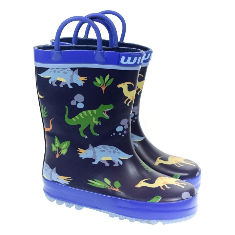 JOHN-C Detské modré gumáky DINO 28-35 26961040