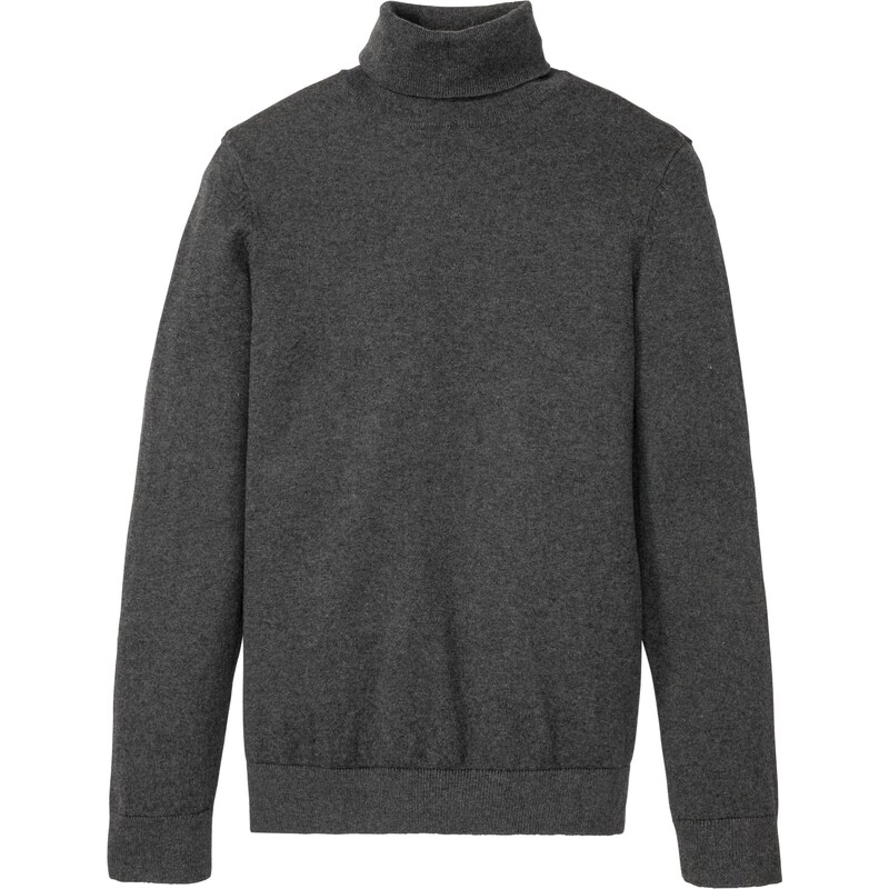 bonprix Rolák s kašmírom, farba šedá 46158294