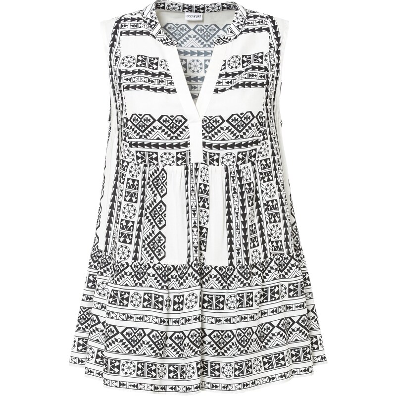 bonprix Blúzkový top z jemnej viskózy, farba čierna 44736354