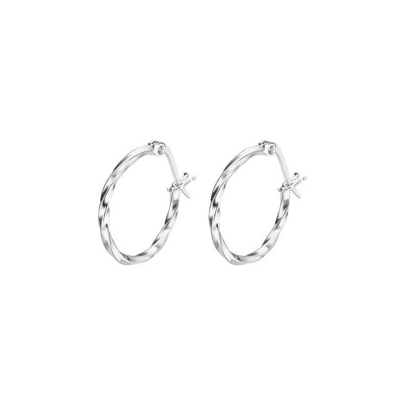 Lotus Silver Nadčasové strieborné náušnice kruhy LP3279-4 / 2 66587854