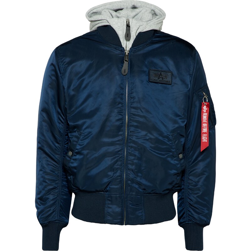 ALPHA INDUSTRIES Prechodná bunda MA-1 D-Tec tmavomodrá / svetlosivá / 29033847
