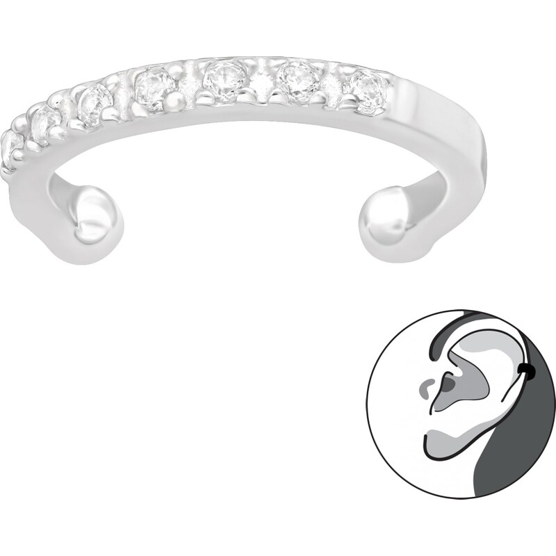 Olivie Strieborná záušnica so zirkónmi 5375 27238281