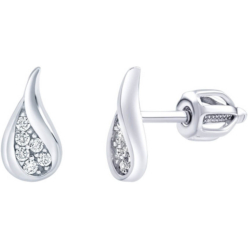 Silvego Nadčasové strieborné náušnice s čírymi zirkónmi 66591634
