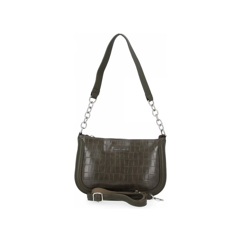 Dámska kabelka listonoška David Jones khaki CM6244A 27614944