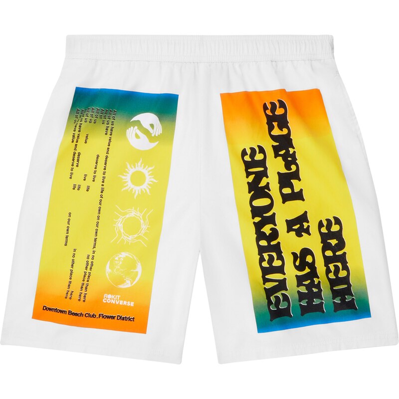 CONVERSE Nohavice žltá / oranžová / čierna / biela 67728217