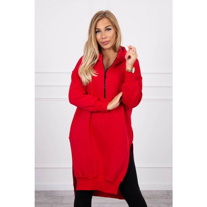 Fashionweek Zateplená dlha mikina s kapucňou MAXI K9301 48751351