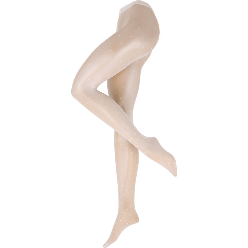 FALKE Jemné pančuchy Dot biela 27116677