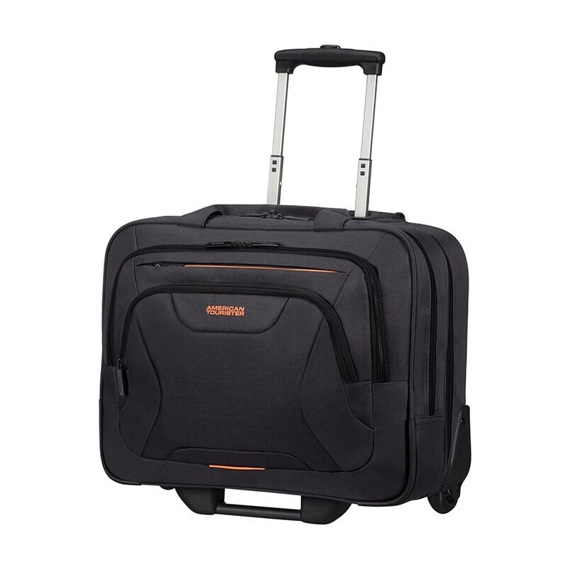 American Tourister AT WORK ROLLING TOTE 15.6 Black/Orange 67351403