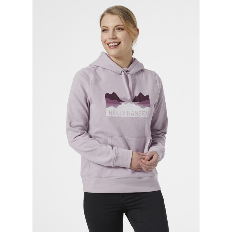 Helly Hansen W Nord Graphic Pullover Hoodie DUSTY SYRIN 27109158