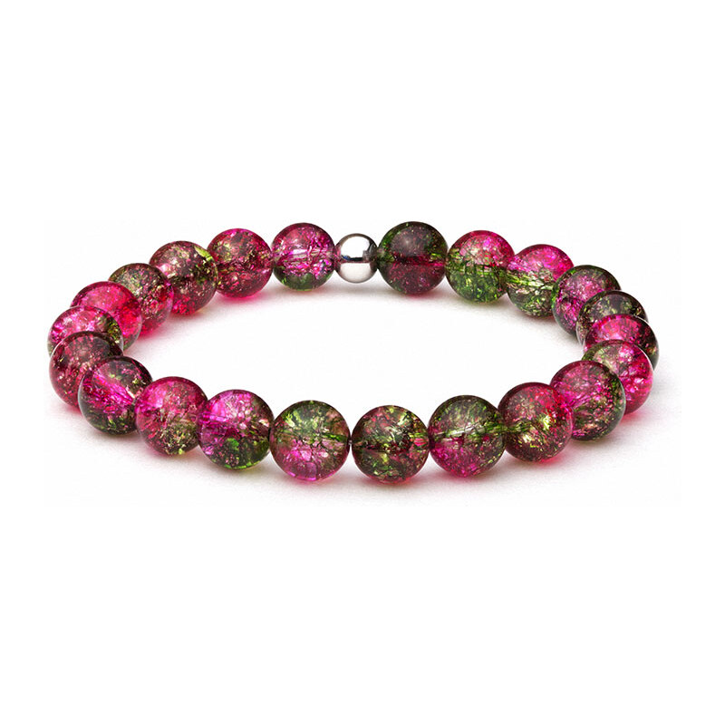 BudNej Minerálny náramok FUCHSIA KRIŠTÁL MN1046 35941942