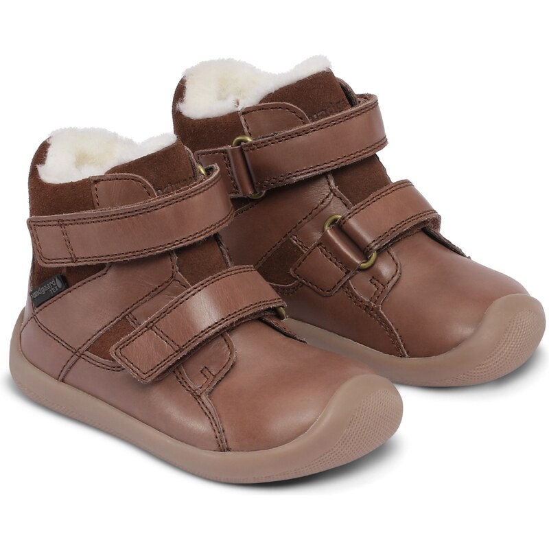 Bundgaard Detské kožené zimné topánky Walk Winter TEX s ovčou vlnou a 46771249