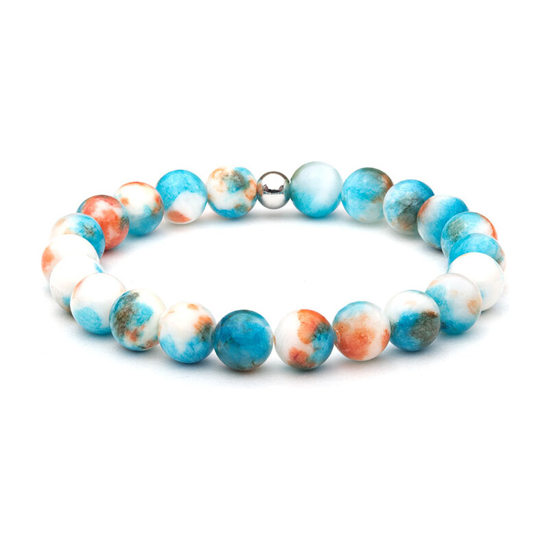 BudNej Minerálny náramok OCEÁNSKY JADEIT MN1063 35941959