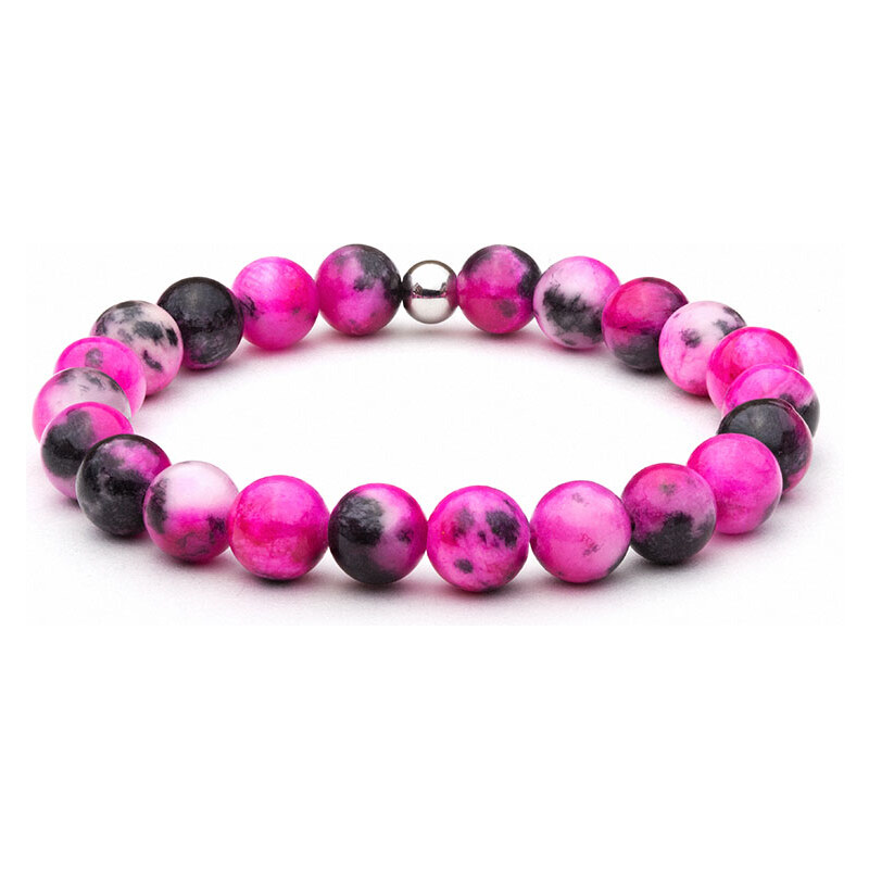 BudNej Minerálny náramok FUCHSIA JADEIT MN1069 35941965