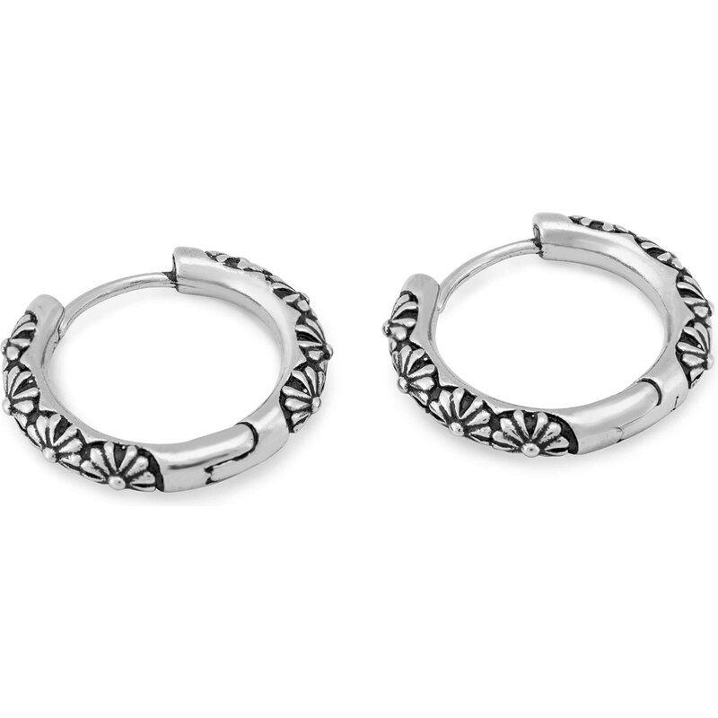 Troli Nadčasové oceľové kruhové náušnice 66592759