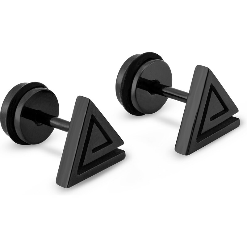 Troli Módne oceľové náušnice trojuholník KS-132 66580349