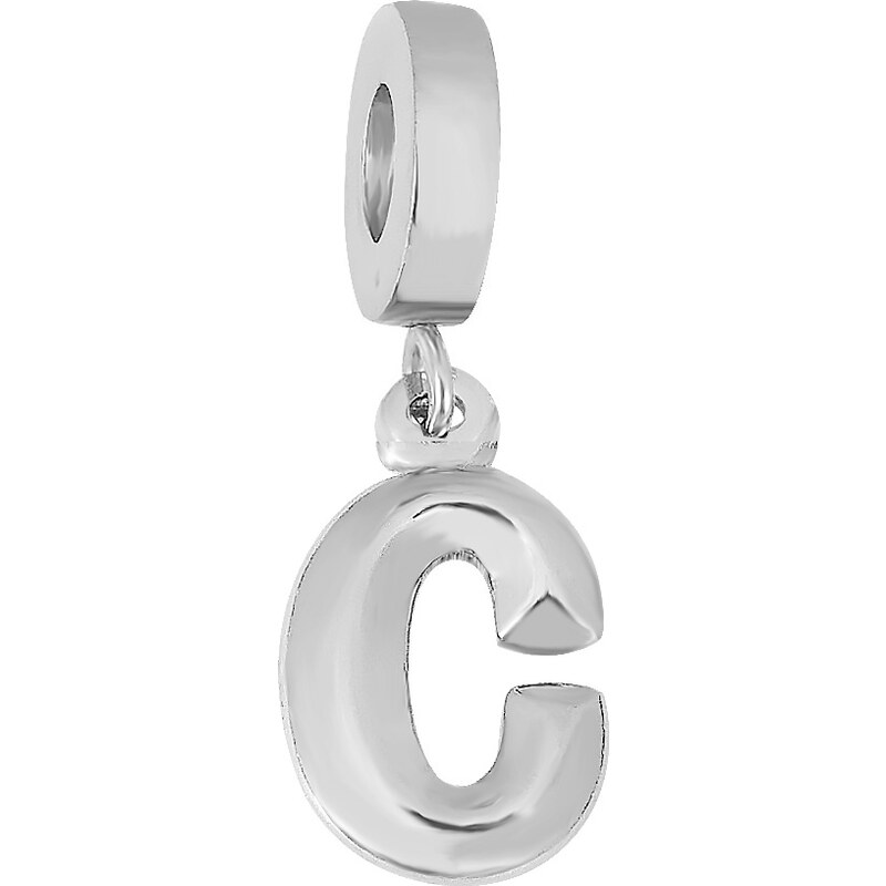 Lindas Jewelry Prívesok na náramok Písmeno C chirurgická oceľ IP068 36053919