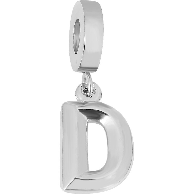 Lindas Jewelry Prívesok na náramok Písmeno D chirurgická oceľ IP048 34890529