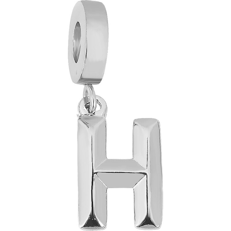 Lindas Jewelry Prívesok na náramok Písmeno H chirurgická oceľ IP049 34890530