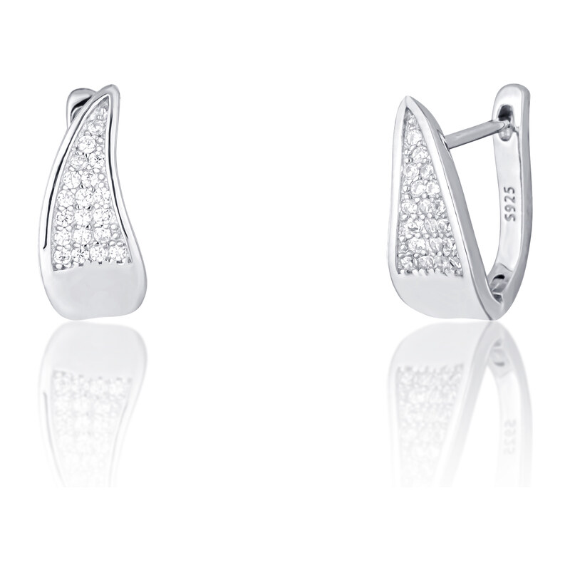 Ligot Strieborné náušnice so zirkónmi 46720309