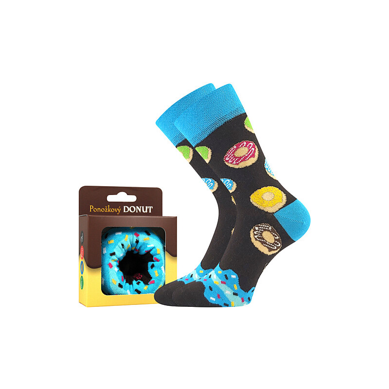 DONUT veselé darčekové ponožky Boma Tyrkysová 38-41 1 pár 26459217