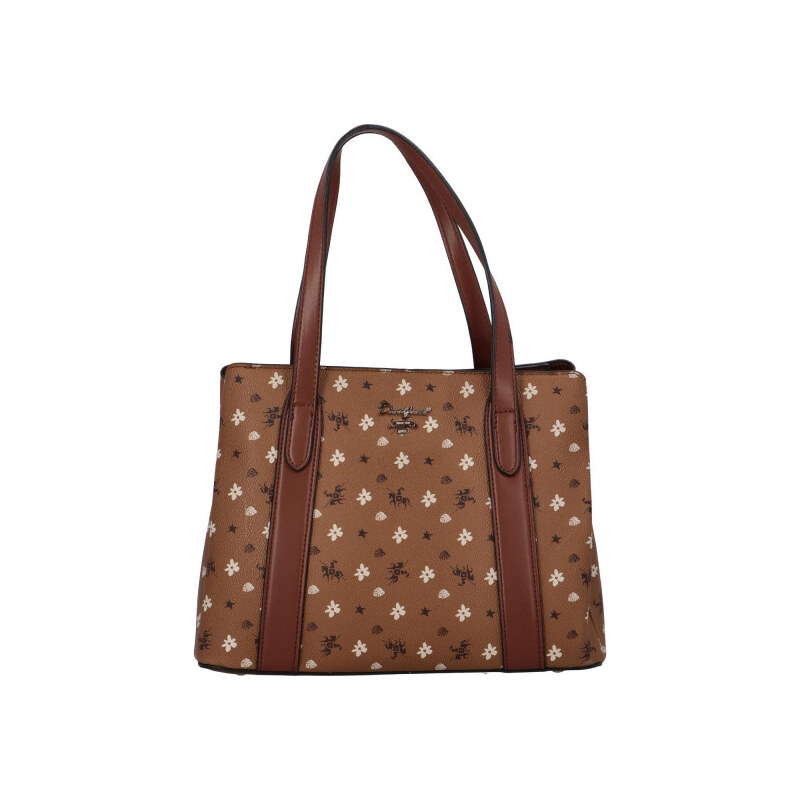 Dámska kabelka cez rameno hnedá - David Jones Maggie hnedá 67283853