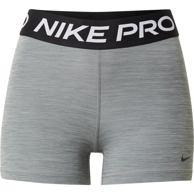 NIKE Športové nohavice Pro sivá melírovaná / čierna / biela 61943210
