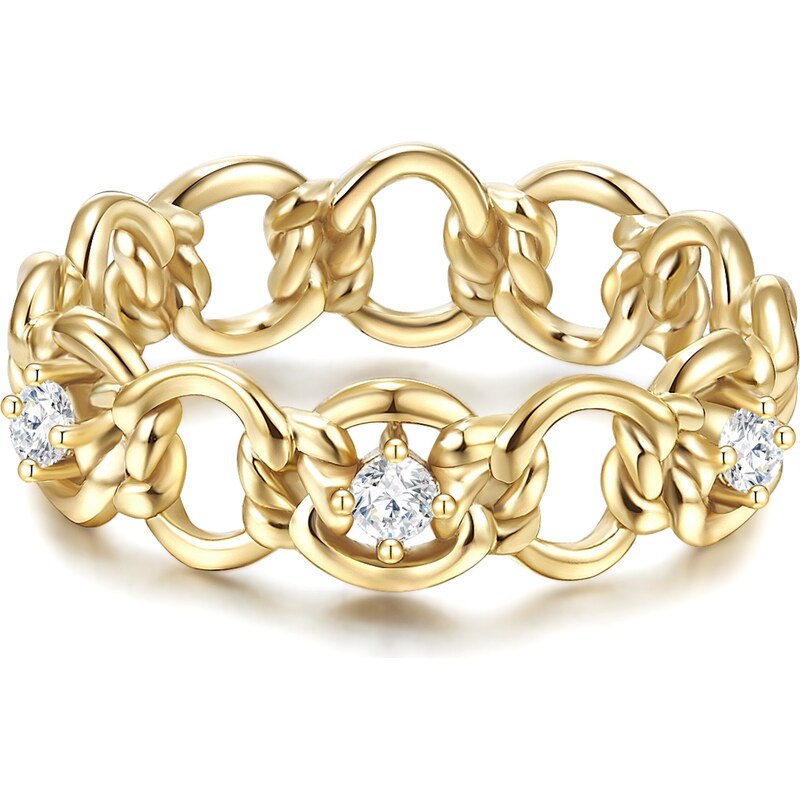 Glanzstücke München Prsteň zlatá / priehľadná 66536359