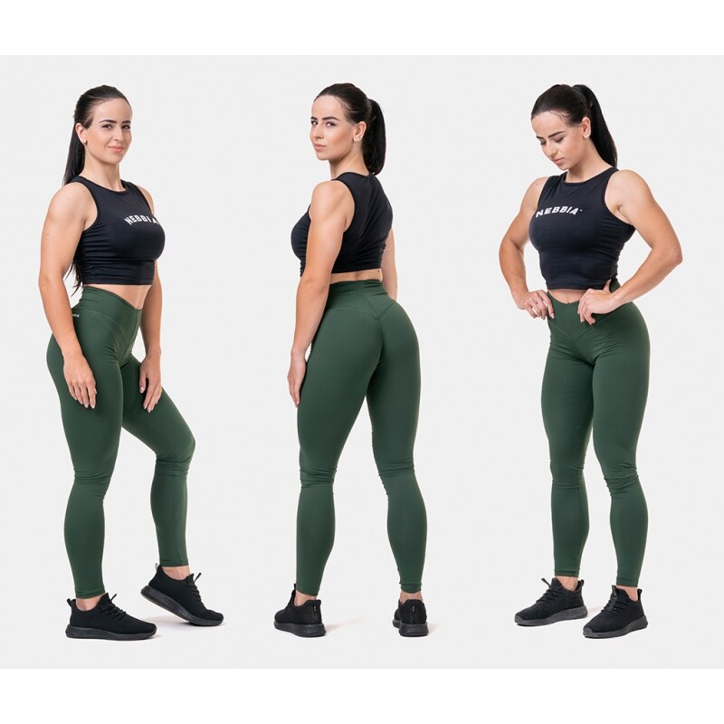 Nebbia CAMO LEGGINGS BREATHE - Leggings - green/dark green