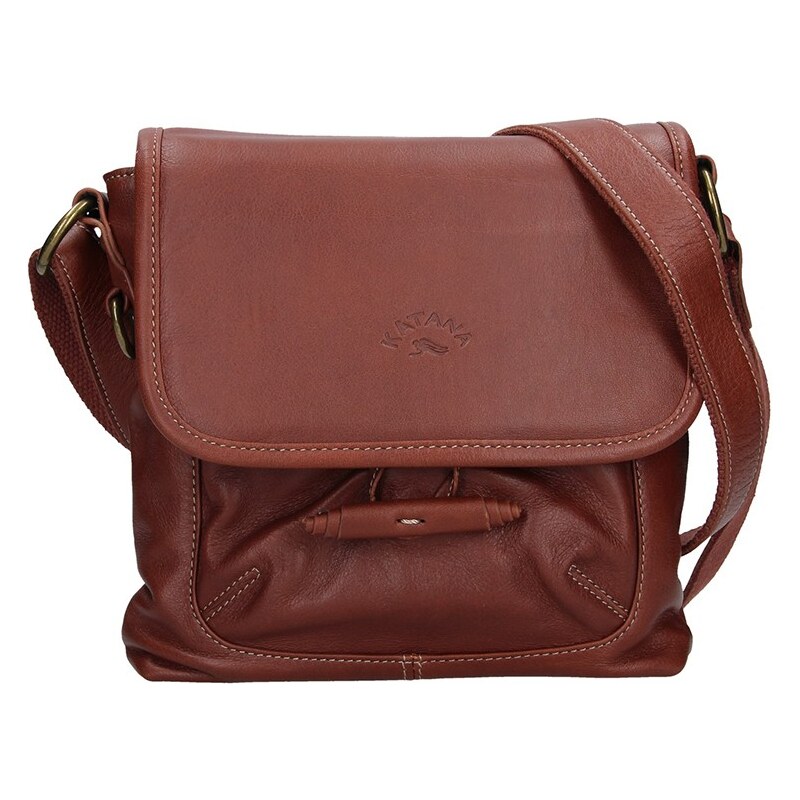 Unisex crossbody taška Katana Alex - koňak 27277668