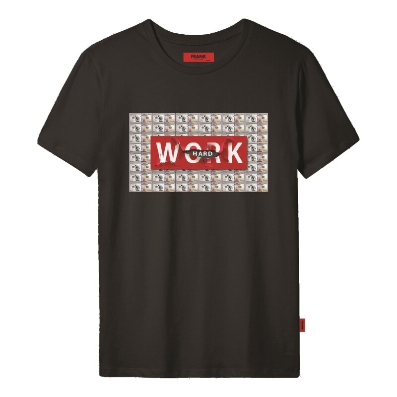 Pánske tričko John Frank JFTCOOL25 WORK HARD 52917898