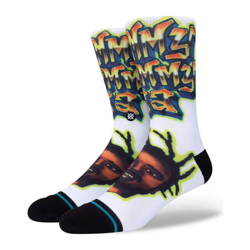 Stance ODB Shimmy Shimmy Ya - Unisex - Ponožky Stance - Biele - 66355924