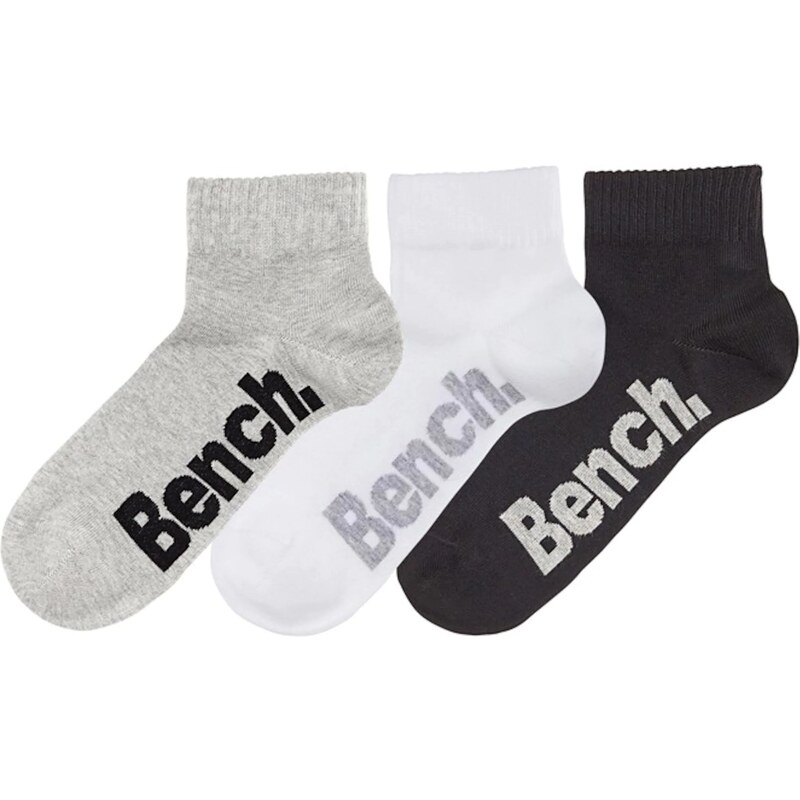 BENCH Ponožky sivá / čierna / biela 54222389