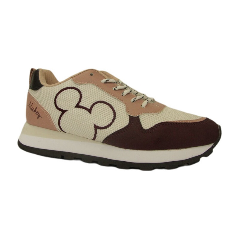 Dámske tenisky Mickey Mouse - krémová/púdrová/vínová 27349636