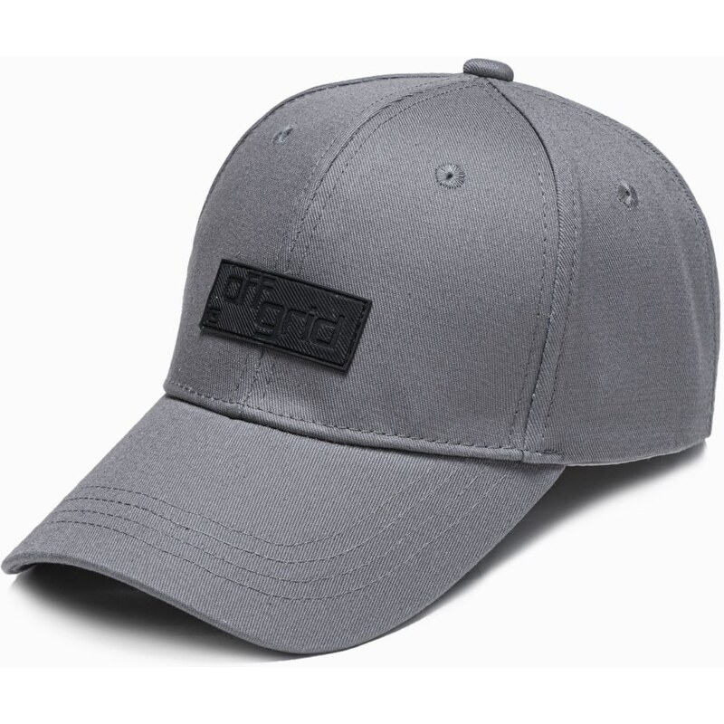 Ombre Clothing Pánska baseballová čiapka - sivá V3 H102