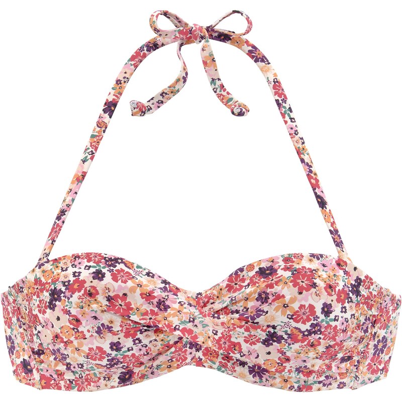 JETTE Bikinový top zelená / fialová / oranžová / ružová 54227073