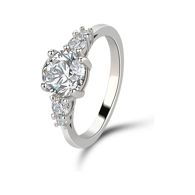 Emporial strieborný rhodiovaný prsteň Princeznin klenot 41501738