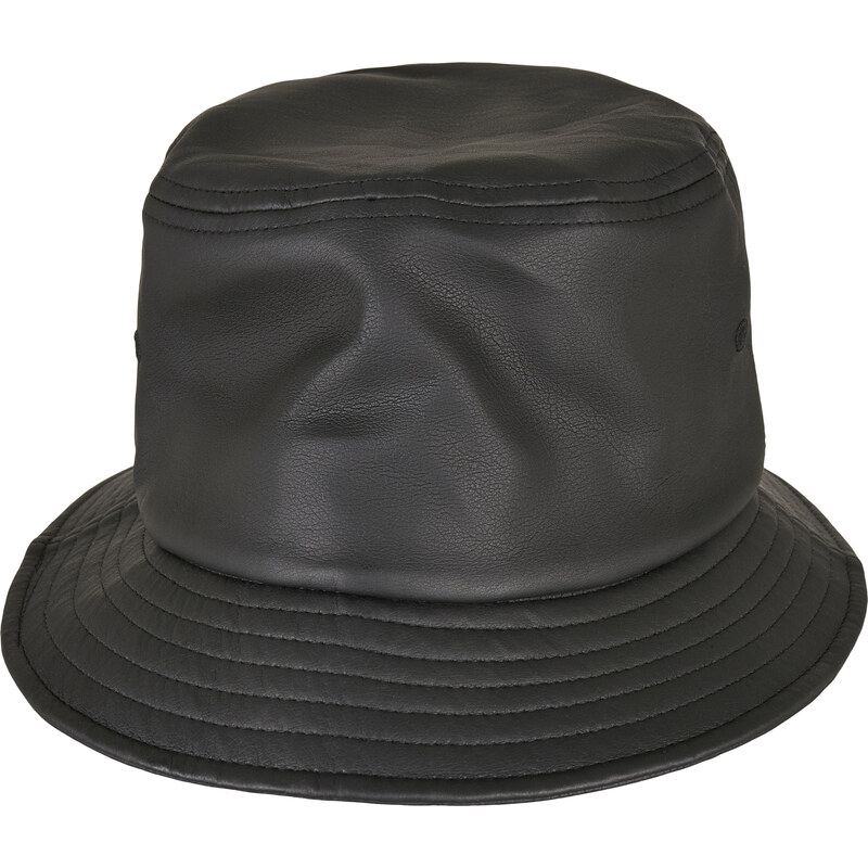 Flexfit Imitation leather hat black 50682049