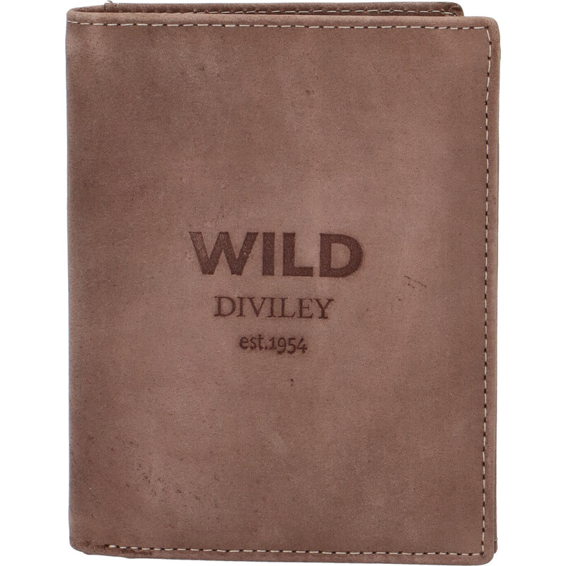WILD collection Pánska kožená peňaženka taupe - WILD 1931 taupe 27433629