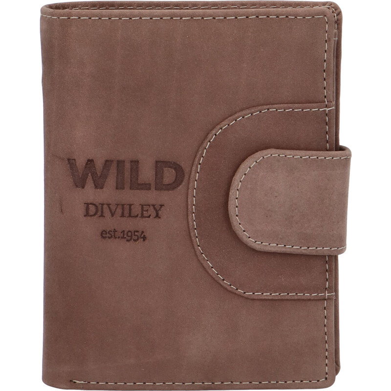 WILD collection Pánska kožená peňaženka taupe - WILD 1731 taupe 27433630