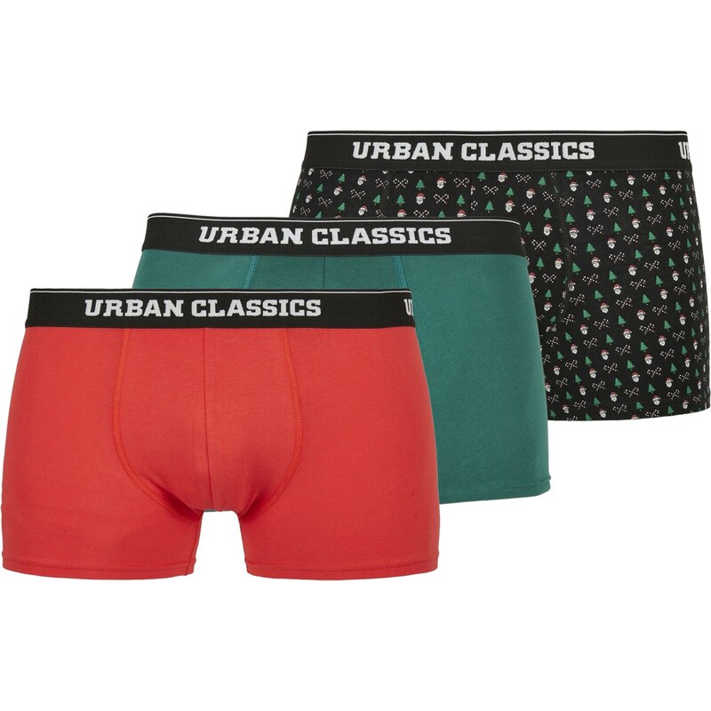 Urban Classics Boxerky námornícka modrá / zelená / červená 63361809