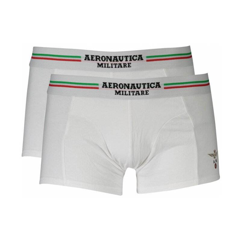 Aeronautica Militare Pánske Boxerky 2 Pack Biele Biela L 30532654