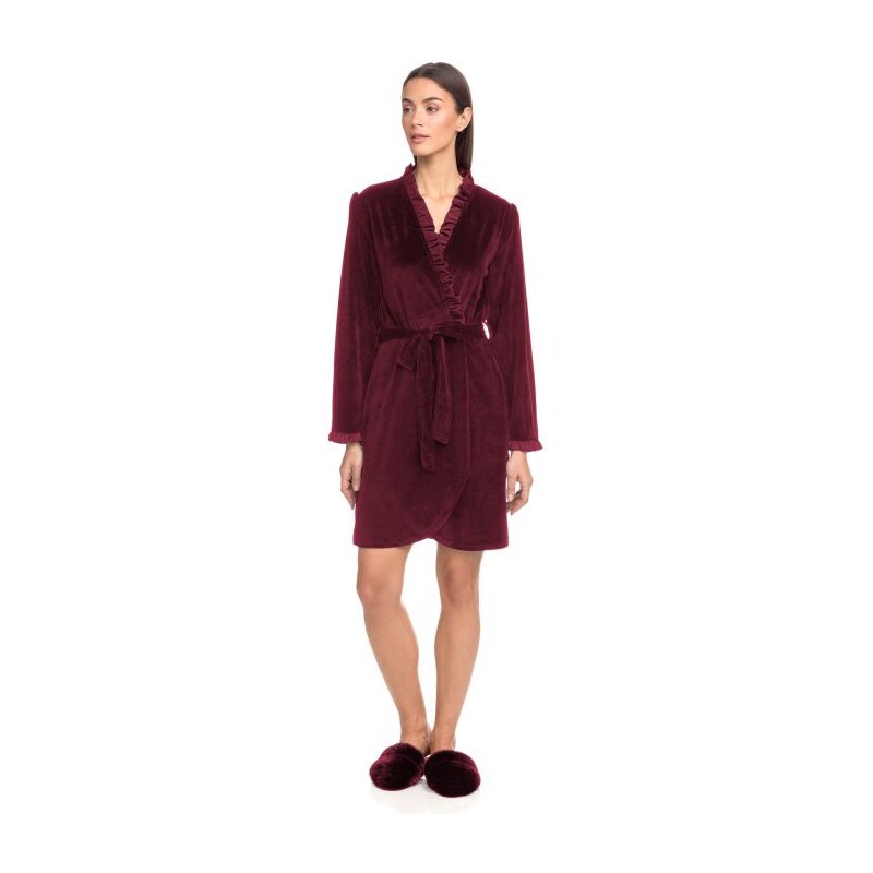 Dámsky župan 15260 - 568 - Vínová - Vamp 35647386