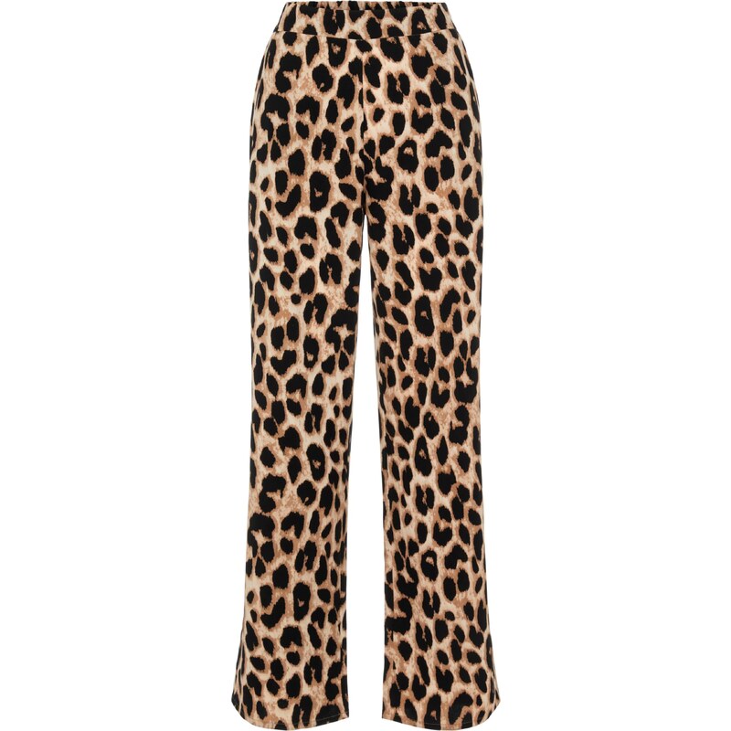 PIECES Nohavice Gurla kapučíno / svetlohnedá / čierna 66049981