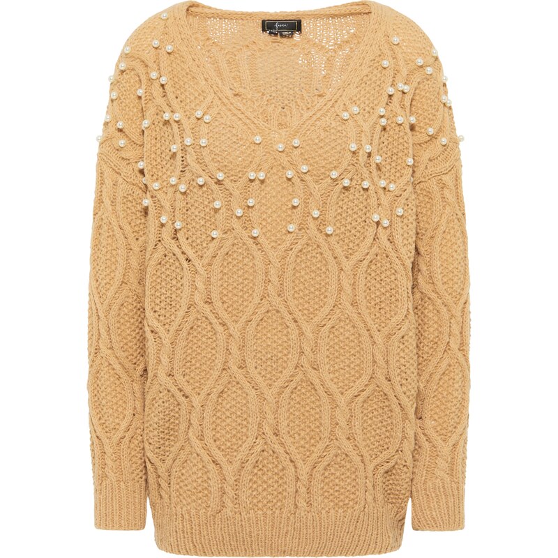 faina Sveter svetlohnedá / perlovo biela 63141135