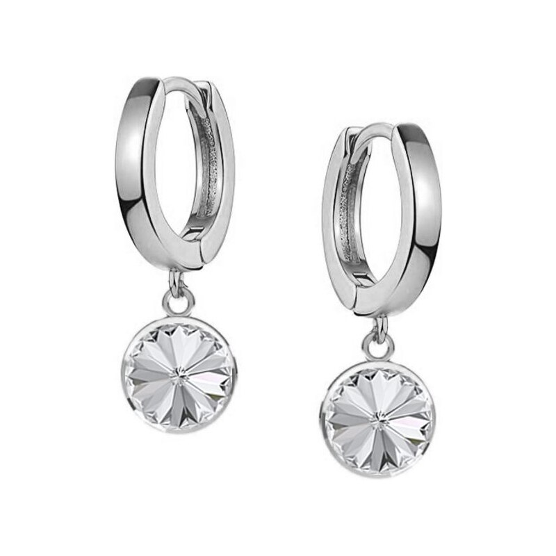 SWAROVSKI Elements Swarovski e. náušnice kruhy Ambrosia, biela see581 32232577