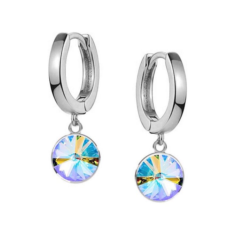 SWAROVSKI Elements Swarovski e. náušnice kruhy Ambrosia, chameleon 27477342