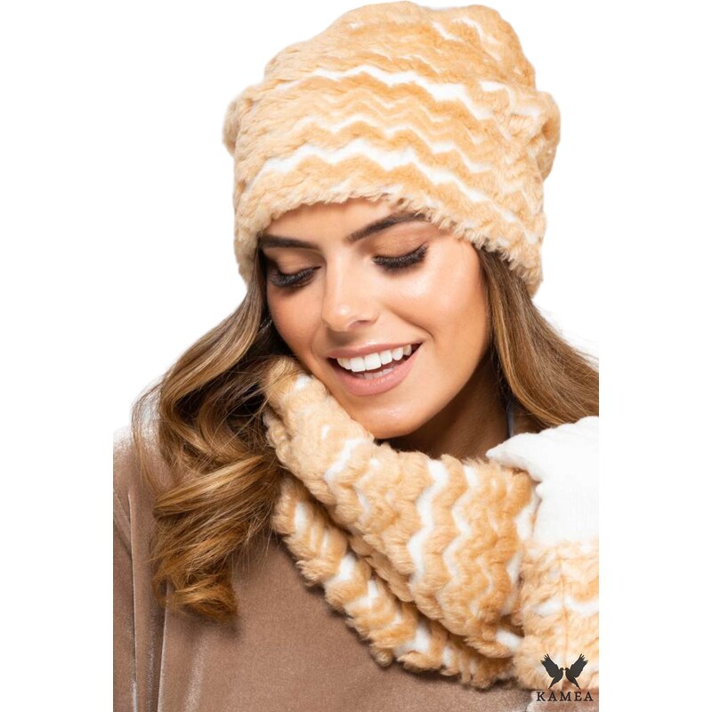 Dámska čiapka s kožušinkou VERMONT - Kamea 27485107
