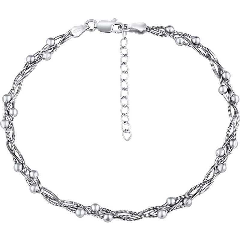 Silvego Strieborný prepletaný retiazka na nohu TTT420A 66594881